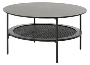 Черна кръгла масичка за кафе ø 80 cm Pensacola – Unique Furniture
