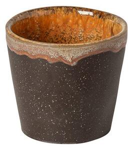 Тъмнокафява глинена чаша за еспресо 70 ml Poterie – Casafina