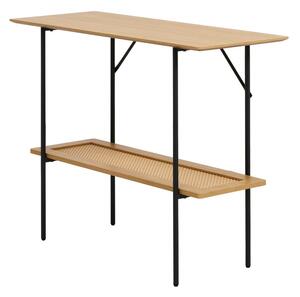 Конзолна маса от декор от дъб в естествен цвят 37x100 cm Pensacola – Unique Furniture