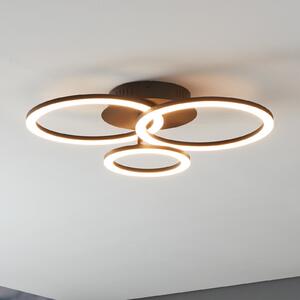 EGLO connect Parrapos-Z LED лампа за таван, 3 светлини, Затъмняване, Черен, Дневна/трапезария, Метал, Модерен