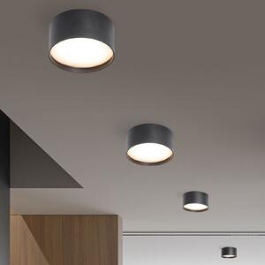 CMD LED лампа за таван 9092, Ø 12 cm, антрацит, IP44, метал, Черен, Алуминий, Модерен