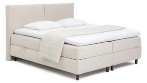 Бежово боксспринг легло с място за съхранение 160x200 cm Elva Bold – Bonami Selection