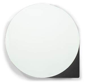 Черен метален стенен/с огледало шкаф за баня 55x55 cm Sonnet – Spinder Design