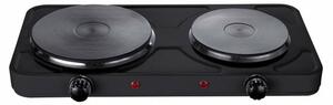 Котлон Rosberg R51445ID Black, 1500W, 2 нагревателни плочи, механично управление, 5 нива на загряване, защита от прегряване, черен