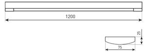 LED флуоресцентно осветително тяло LED/20/30/40W/230V 3000/4300/6500K 120 см бяло