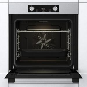 Фурна за вграждане Gorenje BO6735E02X, клас А, 77л. обем, AirFry готвене с горещ въздух, PerfectGrill, AquaClean, FastPreheat, FrozenBake, StepBake, GentleBake, инокс