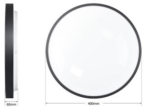 Brilagi - Димируемо LED осветително тяло GLASS POOL DOUBLE LED/48W/230V 40 cm черно + дистанционно управление