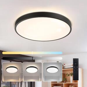 Brilagi - LED димируемо осветително тяло GLASS POOL DOUBLE LED/60W/230V 50 cm черно + дистанционно управление