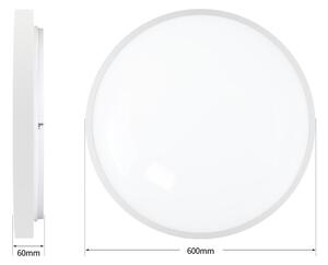 Brilagi - Димируемо LED осветително тяло GLASS POOL DOUBLE LED/80W/230V 60 см бяло + дистанционно управление