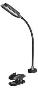 Immax 08998L - LED+CCT димируема настолна лампа с щипка CLIP 7,5W/230V черна