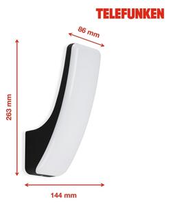 Telefunken 311605TF - LED Екстериорен аплик LED/15W/230V IP44 черен