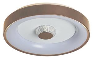 Searchlight 89735-38LT - LED димируем плафон POLKA 24W/230V + 6W, диаметър 38,5 см, кафяв