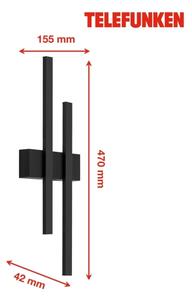 Telefunken 313205TF - LED външна стенна лампа 2xLED/4W/230V 4000K IP44