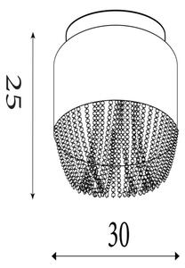 Searchlight 62617-3CC - таванно осветително тяло BELLANO 3xG9/7W/230V Ø 30 см бяло