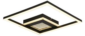 Searchlight 44250BK - LED плафон QUADRATE с възможност за димиране LED/24W/230V 36x36 см