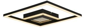 Searchlight 44250BK - LED плафон QUADRATE с възможност за димиране LED/24W/230V 36x36 см