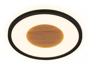Brilo - LED таванно осветително тяло SUFIT WOOD LED/18W/230V 3000K Ø 29 см