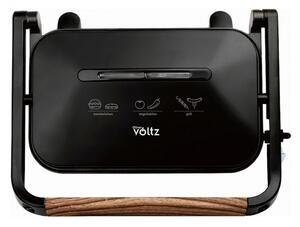 Сандвич тостер - скара Oliver Voltz OV51442K, 1300W, Защита срещу прегряване, Незалепващо покритие, Черен