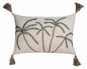 Възглавница Alexandra House Living PALM Зелен Бежов 40 x 1 x 60 cm