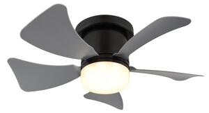 Globo 03609A - LED регулируем вентилатор HINES LED/10W/230V + DO сив