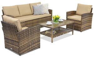 Градински мебели Monaco Coffee 5 Garden Point кафяво