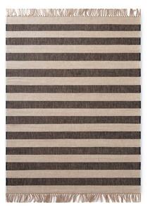 Черен/кремав двустранен/ръчно изработен ютен килим 120x170 cm Playa – Hanse Home