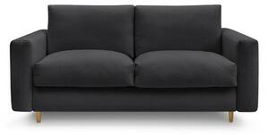 Черен диван за ежедневно спане/сгъваем 220 cm Cocoone – Bobochic Paris
