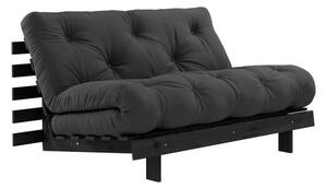 Тъмносив разтегателен диван 140 cm Roots Black Night – Karup Design