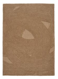 Ръчно изработен вълнен килим в тъмно естествен цвят 160x230 cm Pune – House Nordic