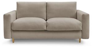 Кафяво-сив диван за ежедневно спане/сгъваем 220 cm Cocoone – Bobochic Paris