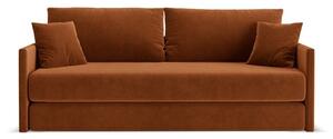 Теракотен кадифен сгъваем диван 209 cm Shannon – Cosmopolitan Design