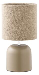 Бежова метална настолна лампа с текстилен абажур (височина 24 cm) Morley – House Nordic