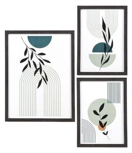 Черна рамка 3 бр. висяща 30x40 cm Aspen – House Nordic