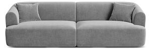 Светлосив кадифен диван 255 cm Campi – Cosmopolitan Design