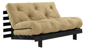 Сгъваем диван в цвят горчица 140 cm Roots Black Night – Karup Design