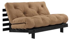 Кафяв разтегателен диван 140 cm Roots Black Night – Karup Design