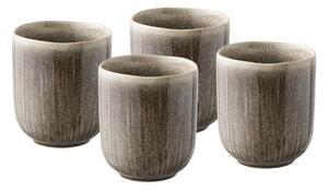 Сиво-бежови глинени чаши в комплект 4 бр. 360 ml Viola – House Nordic
