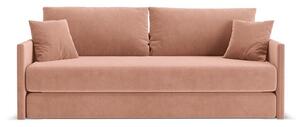Розов кадифен сгъваем диван 209 cm Shannon – Cosmopolitan Design