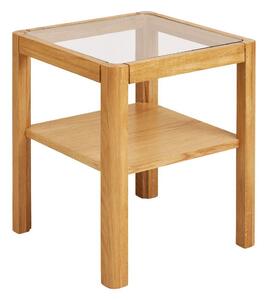 Странична масичка със стъклен плот 40x40 cm Lourmarin – House Nordic