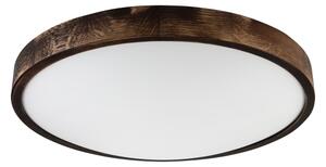 Brilagi - LED таванно осветително тяло CARVALHO SLIM SMOKEY LED/36W/230V дъб, диаметър 47,5 см