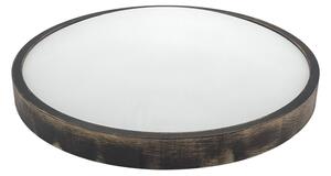 Плафон OAK SMOKY SLIM 3xE27/15W/230V Ø 47 см дъб/тъмно кафяв