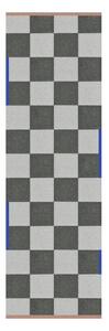 Тъмнозелена/кремава пътека подходяща за пране 77x242 cm Square – Mette Ditmer Denmark