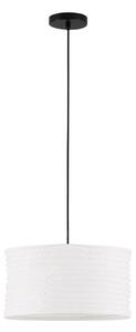 Бяло ленено висящо осветително тяло ø 38 cm Linnet – Nova Luce