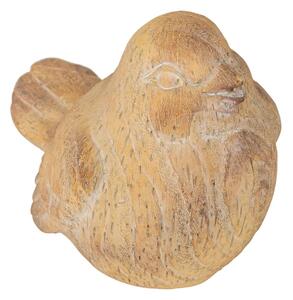 Декоративна фигура atmosphera Birdy, Смола, Бежов, 14 cm