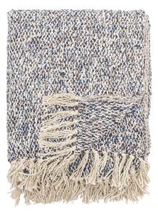 Сиво-синьо одеяло със смес от лен 130x160 cm Ocean – Bloomingville