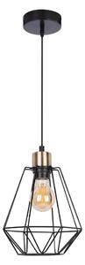 Черно метално висящо осветително тяло ø 19 cm Primo - Candellux Lighting