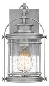Quintiesse QN-BOOKER-S-IA - Външна настенна лампа BOOKER S 1xE27/60W/230V IP44, матов хром