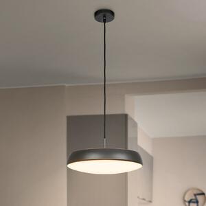 Briloner LED висяща лампа Nala, антрацит, метал/пластмаса, Ø 35 см, Черен, Дневна/трапезария, Пластмаса, Модерен