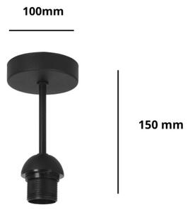 Brilagi - Плафон PARTY 1xE27/60W/230V Ø 10 см черен