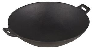 Чугунен уок тиган Kinghoff KH 1109, 31 см, Индукция, Черен